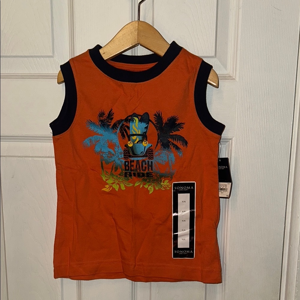 Sonoma Kids Orange Sleeveless Beach Ride Top